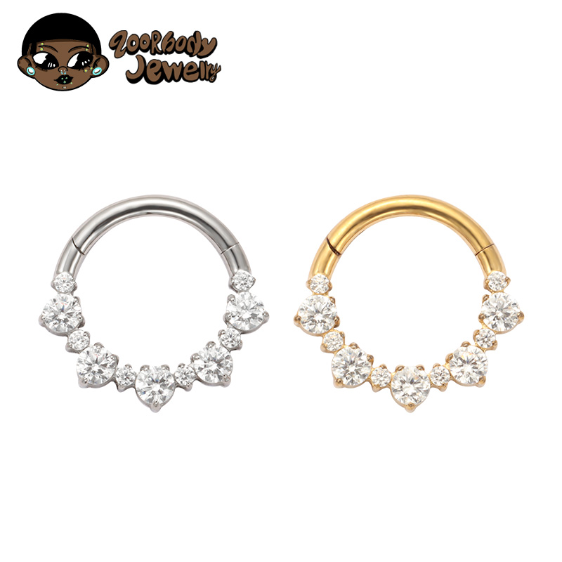 Septum Clicker Ring - ASTM F136 Titanyum Daith Clicker Burun