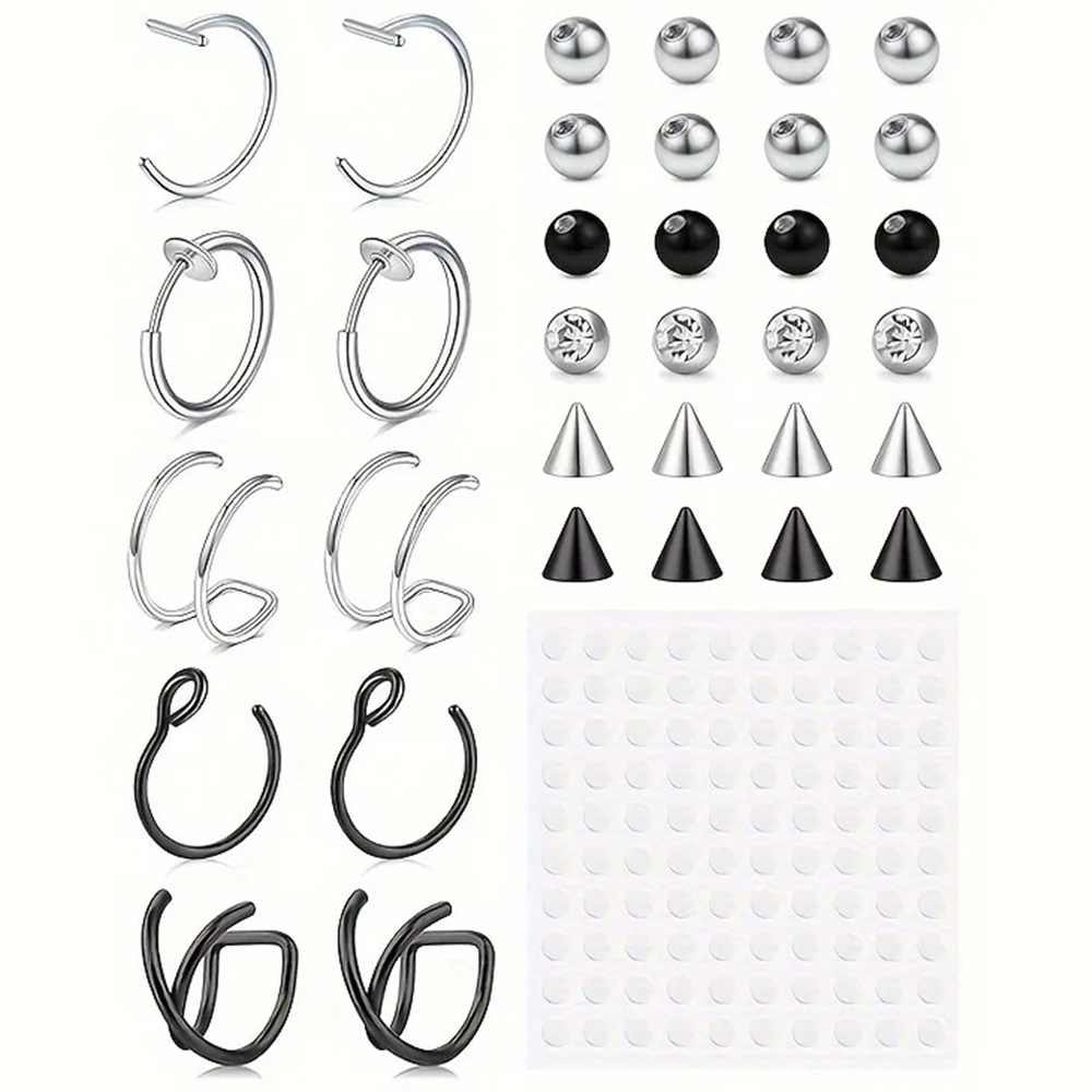 Body Jewelry And Piercing - Sahte Piercingler Sahte Dudak Halkası Sahte
