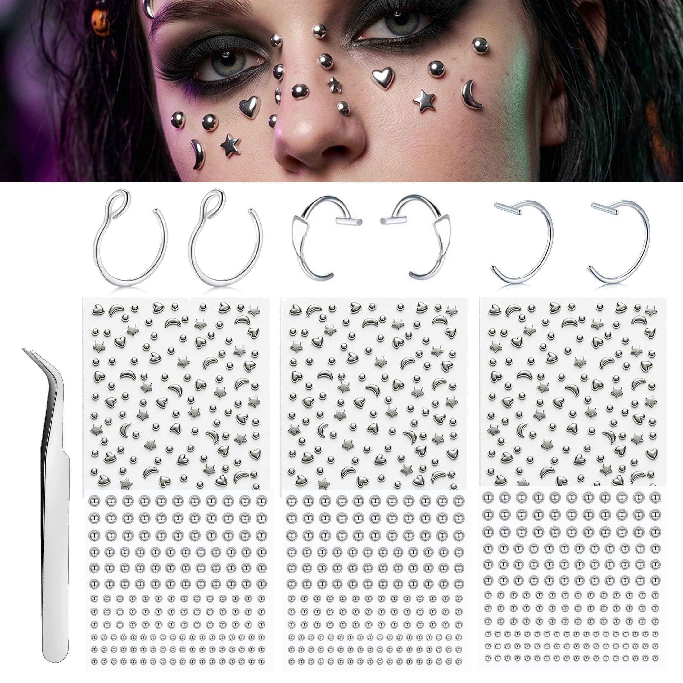 Body Jewelry And Piercing - Sahte Piercing Topları Burun Çivisi Yapay