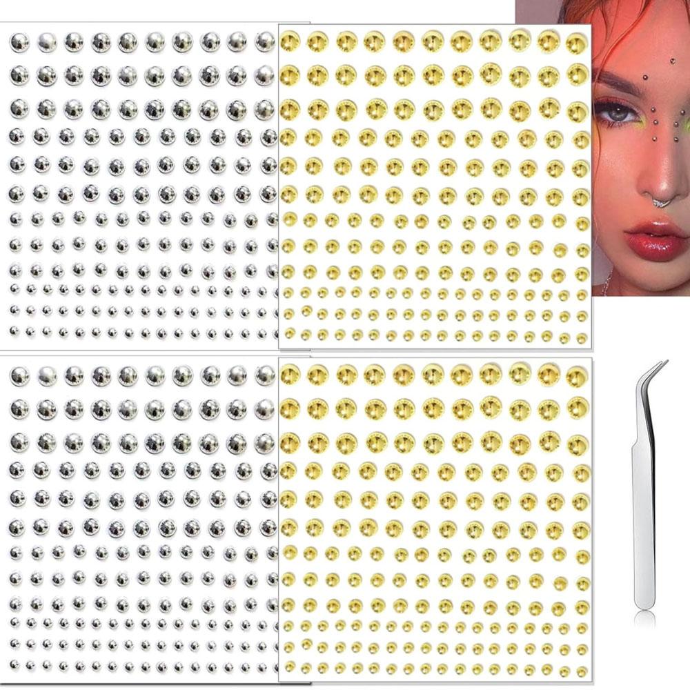 Body Jewelry And Piercing - 661 Adet Set Yüz Sahte Piercingleri