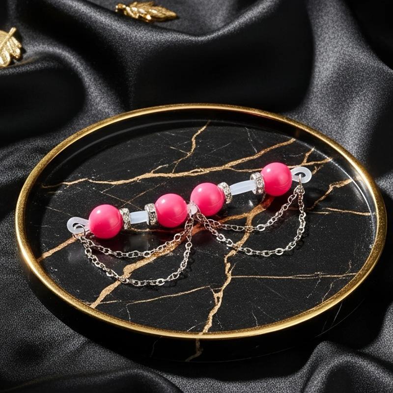 Body Jewelry And Piercing - Ayarlanabilir Çift Katmanlı Metal Zincir Meme