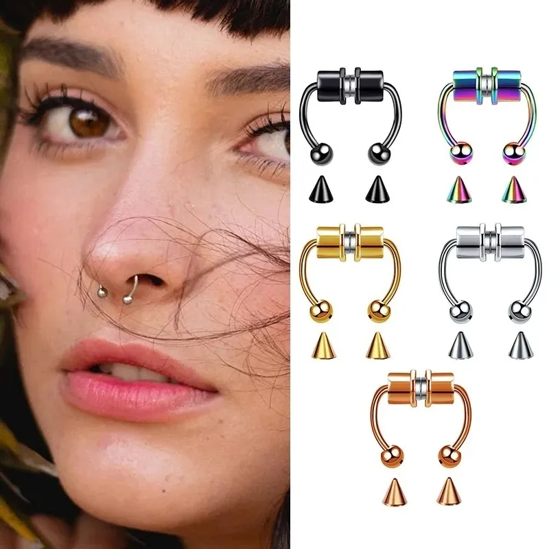 1/2/3 adet sahte manyetik buru - Body Jewelry And Piercing incelemesi ve fiyatı