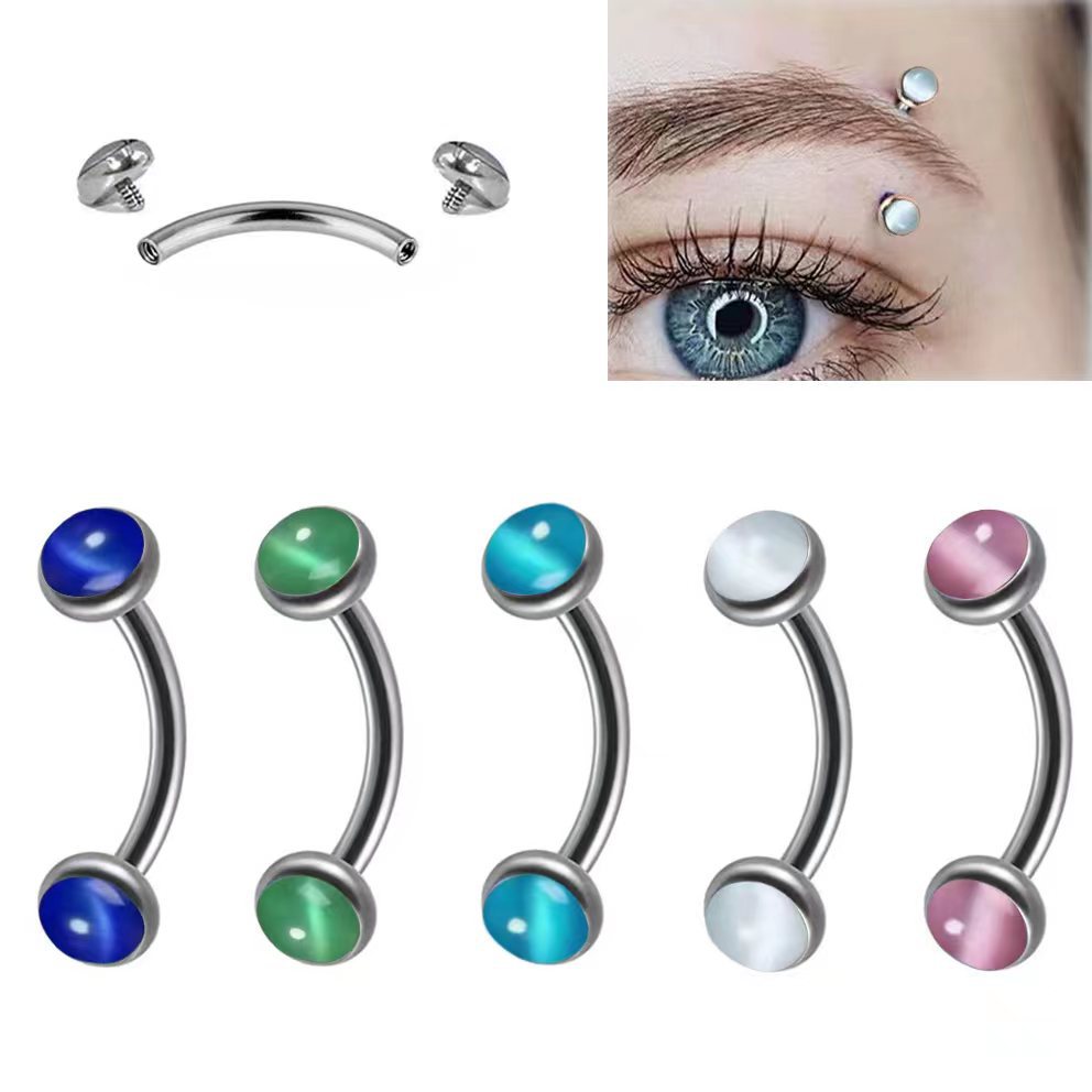 1 adet Kaş Piercing Muz Şekli  - Eyebrow Curved Barbell incelemesi ve fiyatı