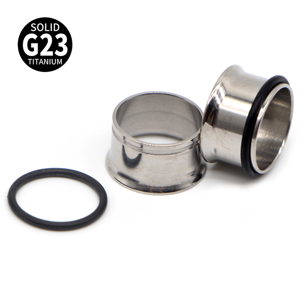 1 çift G23 titanyum tek Flare  - Body Jewelry Ear Gauges incelemesi ve fiyatı