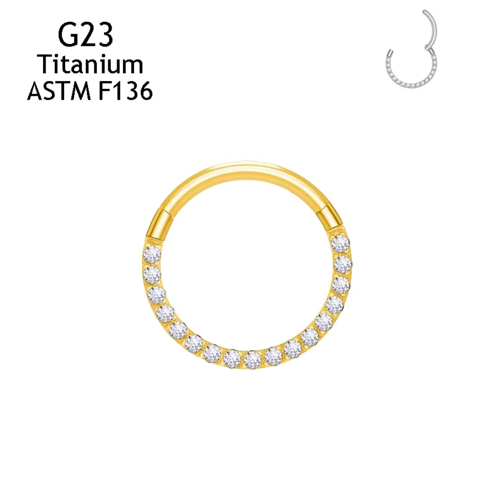 ASTM F136 G23 Titanyum 16G/18G - Septum Clicker Ring incelemesi ve fiyatı