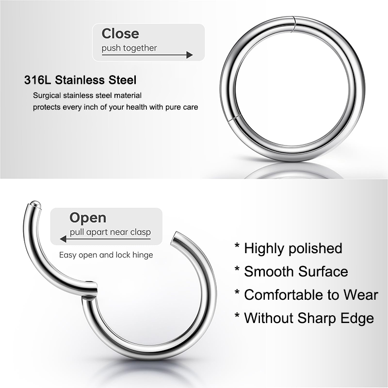16G 316L Cerrahi Çelik Menteşe - Body Jewelry And Piercing incelemesi ve fiyatı