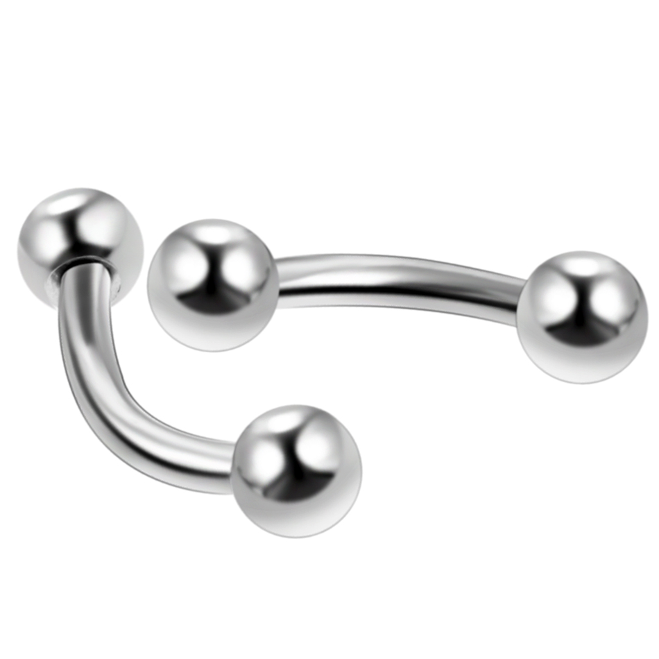 10 adet/grup Çelik Kaş Muz pie - Eyebrow Curved Barbell incelemesi ve fiyatı