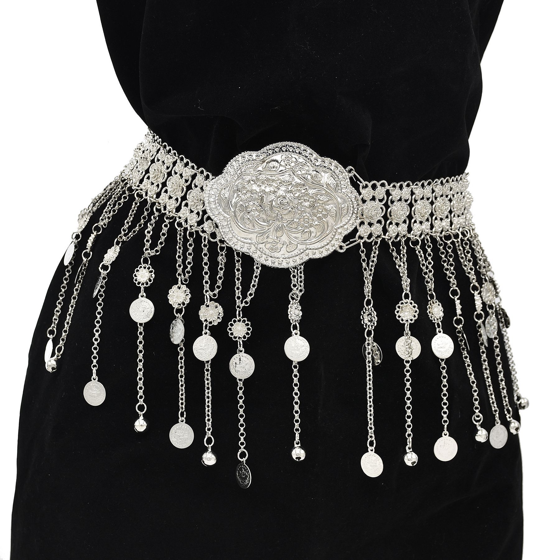Gümüş Kaplama Fas Kaftan Kemer - Body Jewelry Indian incelemesi ve fiyatı
