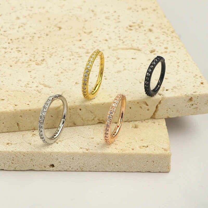 16G Şeffaf CZ Burun Halkası 31 - Septum Clicker Ring incelemesi ve fiyatı