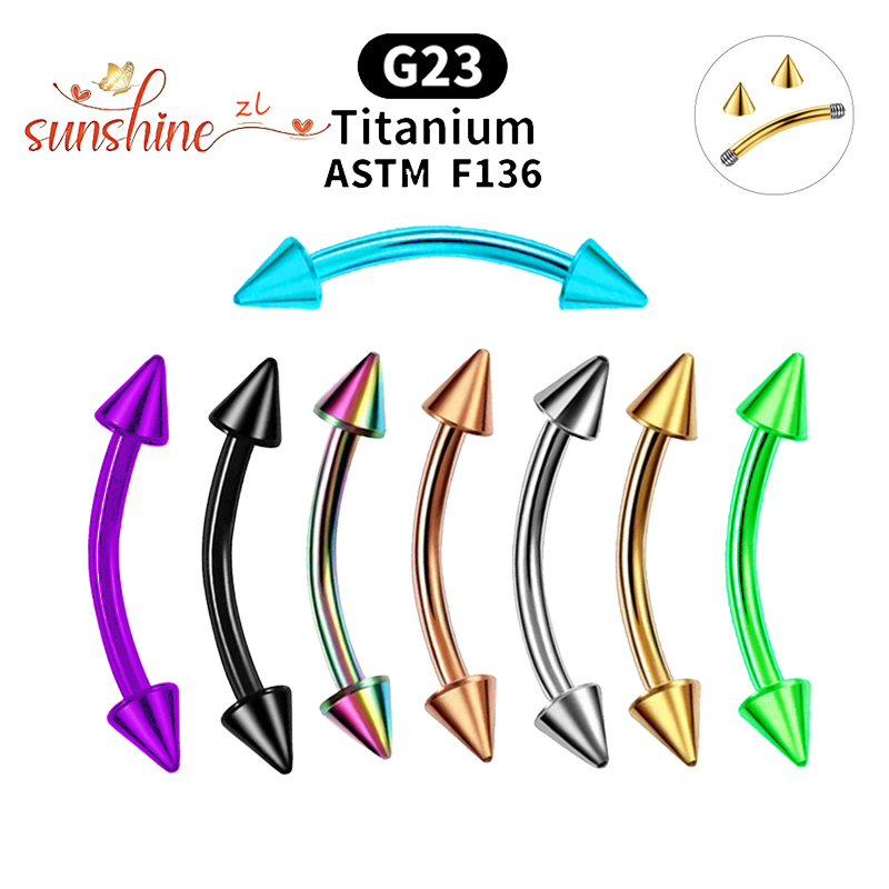 1 adet G23 titanyum başak kavi - Eyebrow Curved Barbell incelemesi ve fiyatı