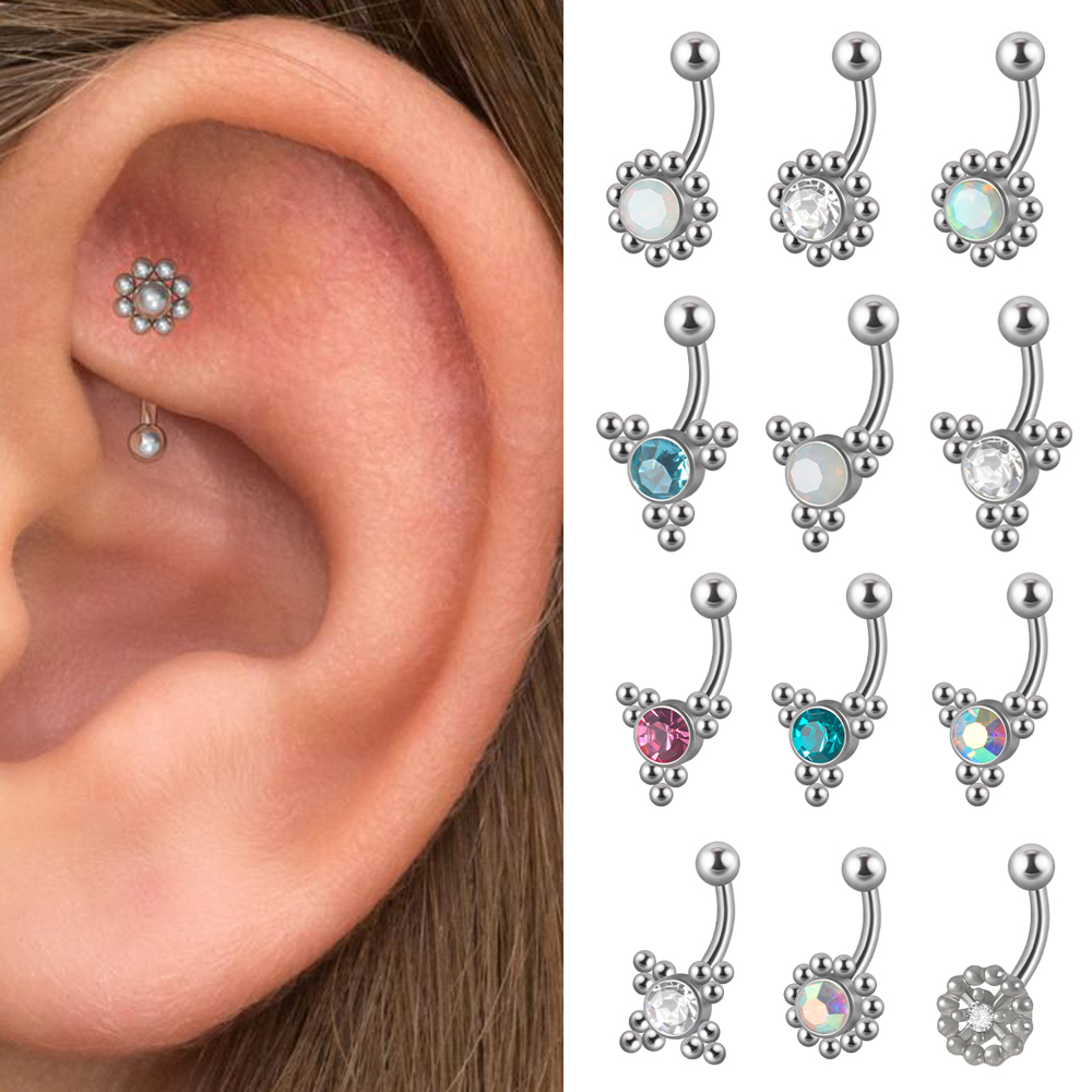1 adet G23 titanyum 16G krista - Eyebrow Curved Barbell incelemesi ve fiyatı