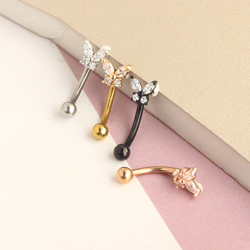 Altın Rook Piercing Takısı 14  - Eyebrow Curved Barbell incelemesi ve fiyatı