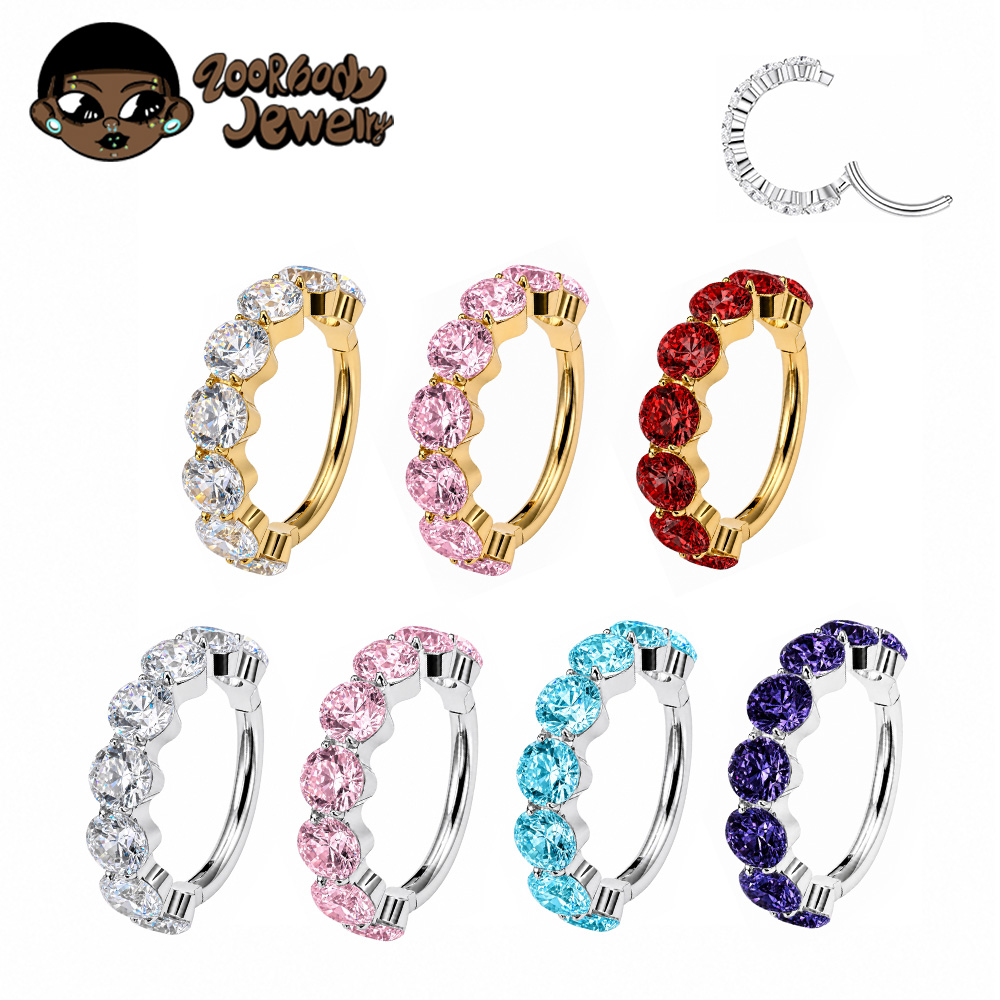 ZOOR F136 Titanyum Lüks Zirkon - Septum Clicker Ring incelemesi ve fiyatı