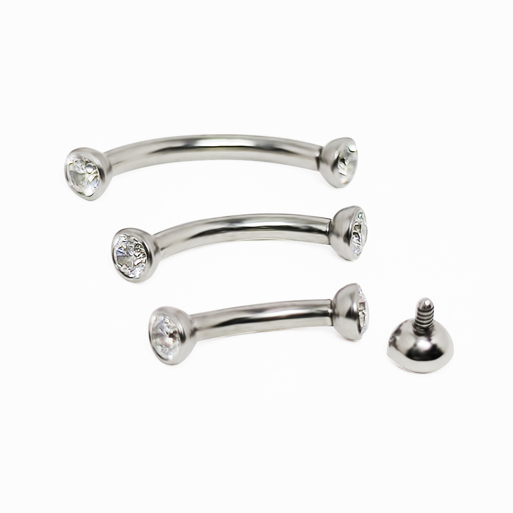 F136 Titanyum Piercing Kaş zir - Eyebrow Curved Barbell incelemesi ve fiyatı