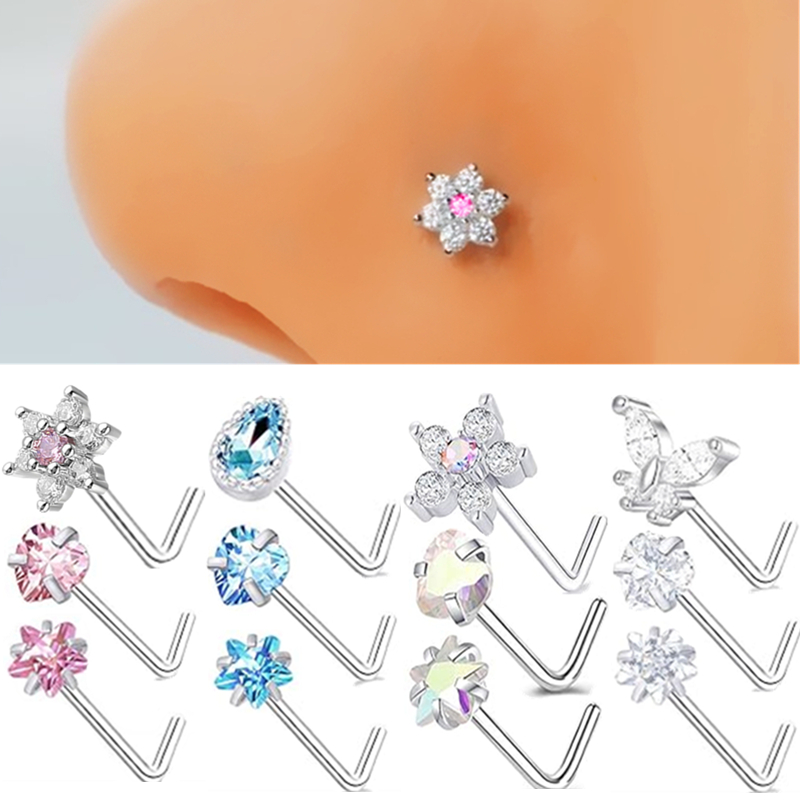 3 adet paslanmaz çelik çiçek b - Body Jewelry Indian incelemesi ve fiyatı