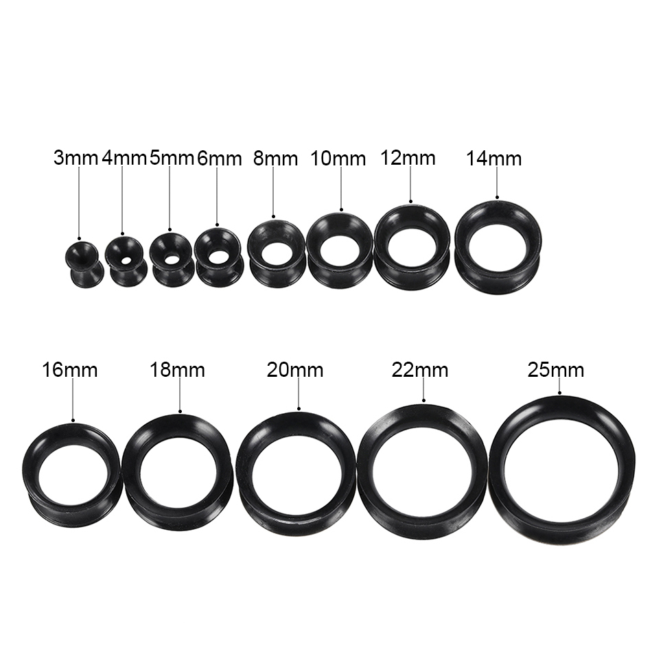 30 adet/grup Silikon Esnek Kul - Body Jewelry Ear Gauges incelemesi ve fiyatı