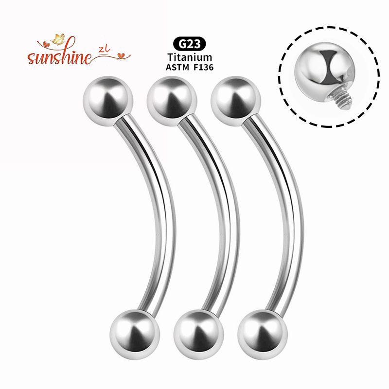 2 adet iç dişli G23 titanyum k - Eyebrow Curved Barbell incelemesi ve fiyatı