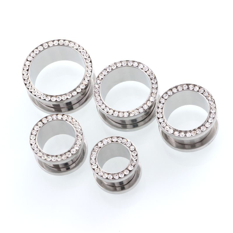2 adet/grup Kristal Kulak Tüne - Body Jewelry Ear Gauges incelemesi ve fiyatı