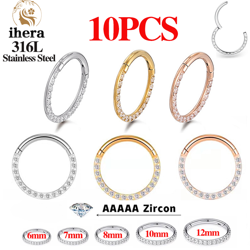 1/10 adet paslanmaz çelik buru - Septum Clicker Ring incelemesi ve fiyatı