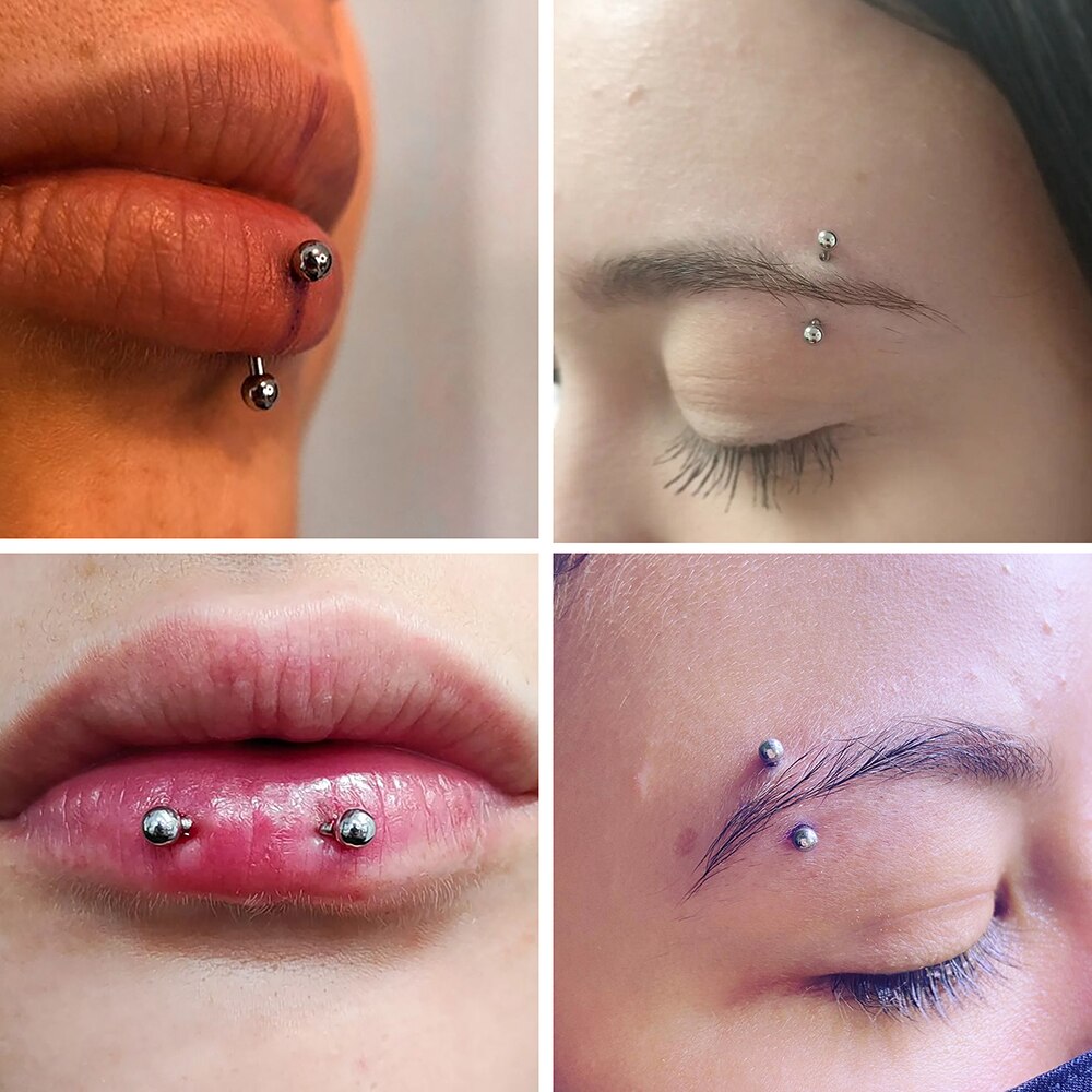 1 adet titanyum piercing kavis - Eyebrow Curved Barbell incelemesi ve fiyatı