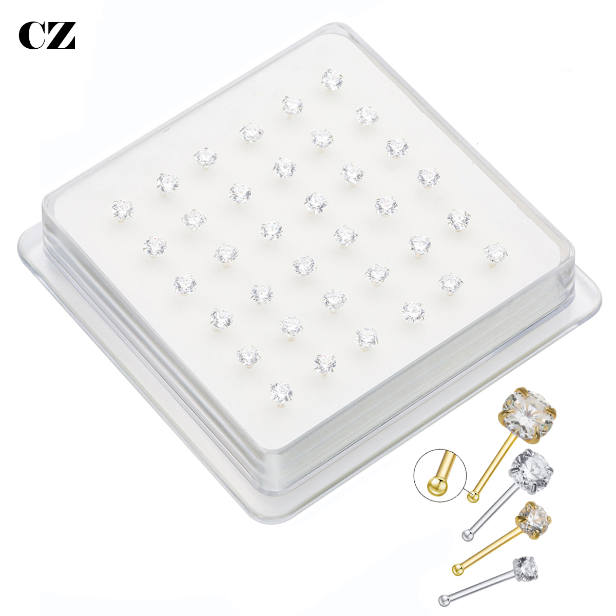 36 adet/paket 925 ayar gümüş z - Body Jewelry Indian incelemesi ve fiyatı