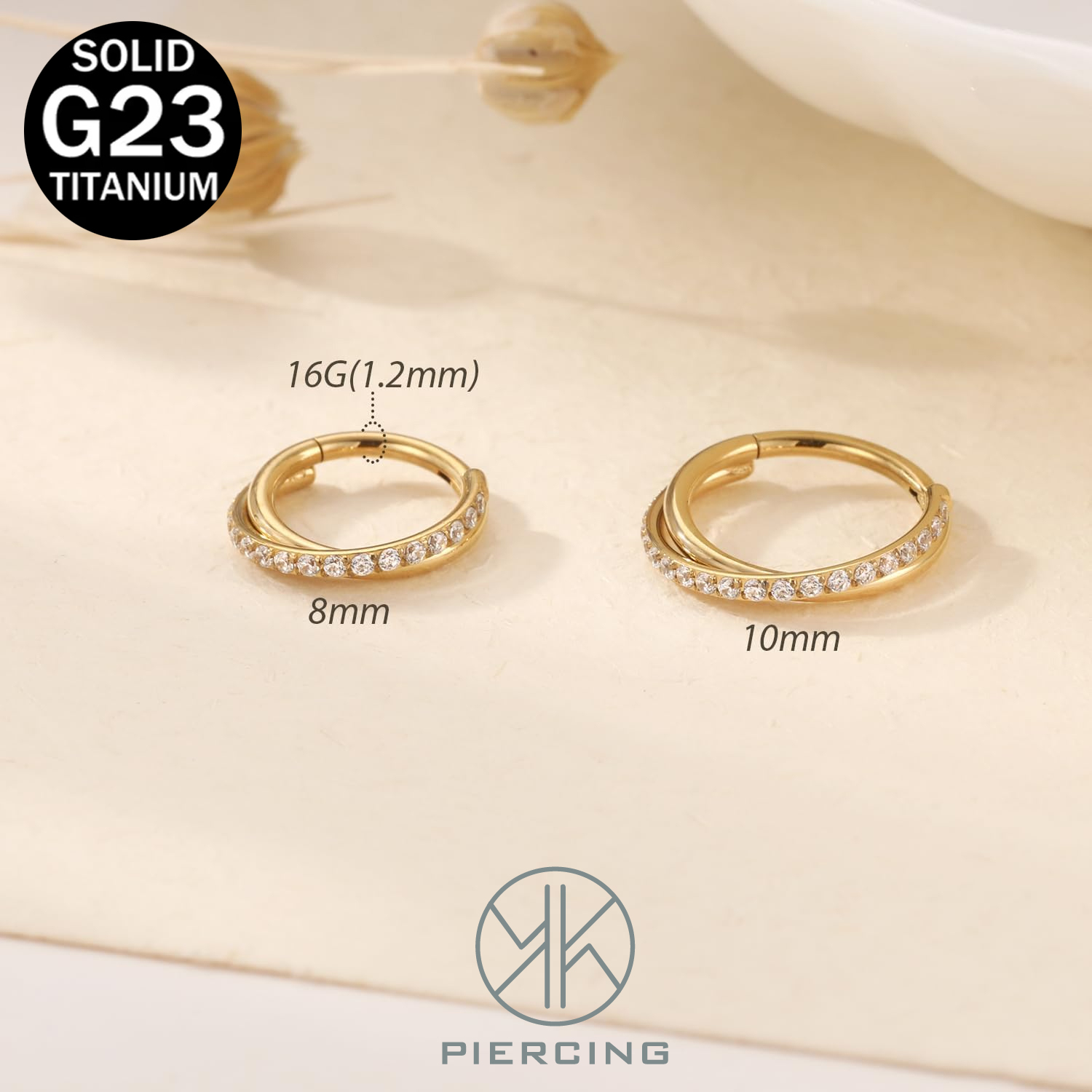 16G İmplant Kalitesinde Titany - Septum Clicker Ring incelemesi ve fiyatı