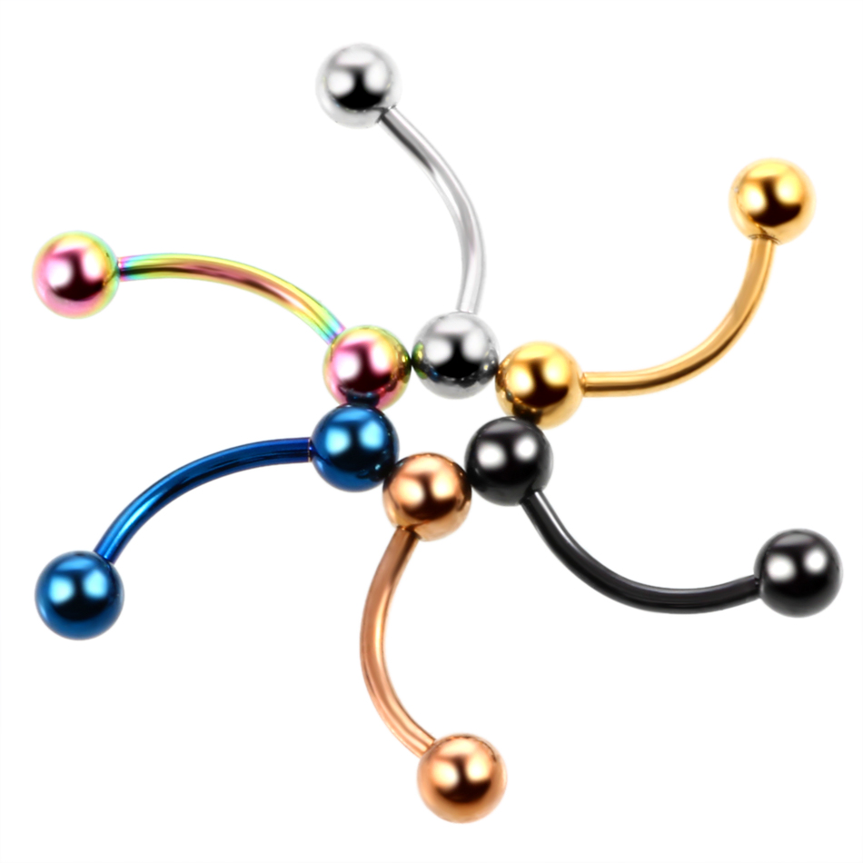 2 adet titanyum anodize renkli - Eyebrow Curved Barbell incelemesi ve fiyatı